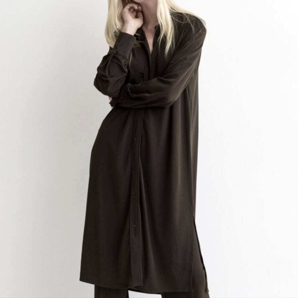 |3/$30| Tobacco Shirt Dress